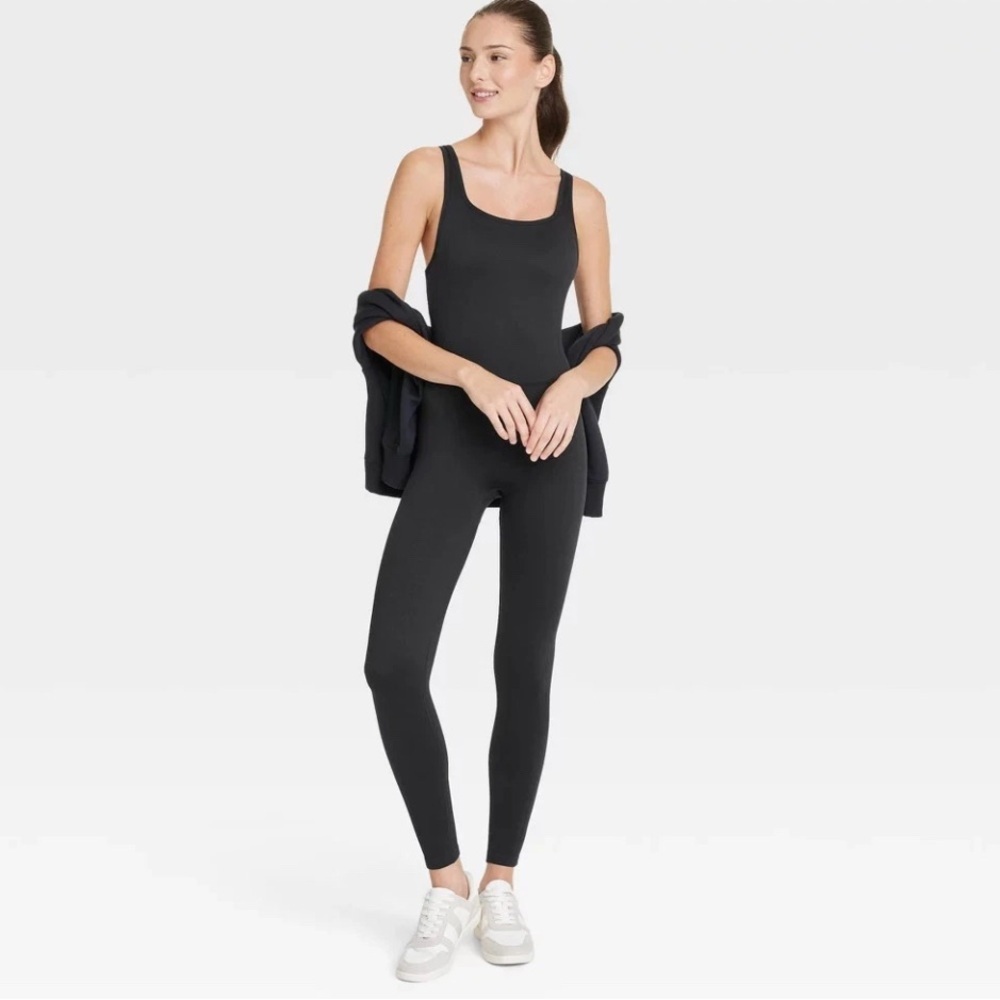 All in Motion Black Activewear Workout Yoga Bodysuit size Medium